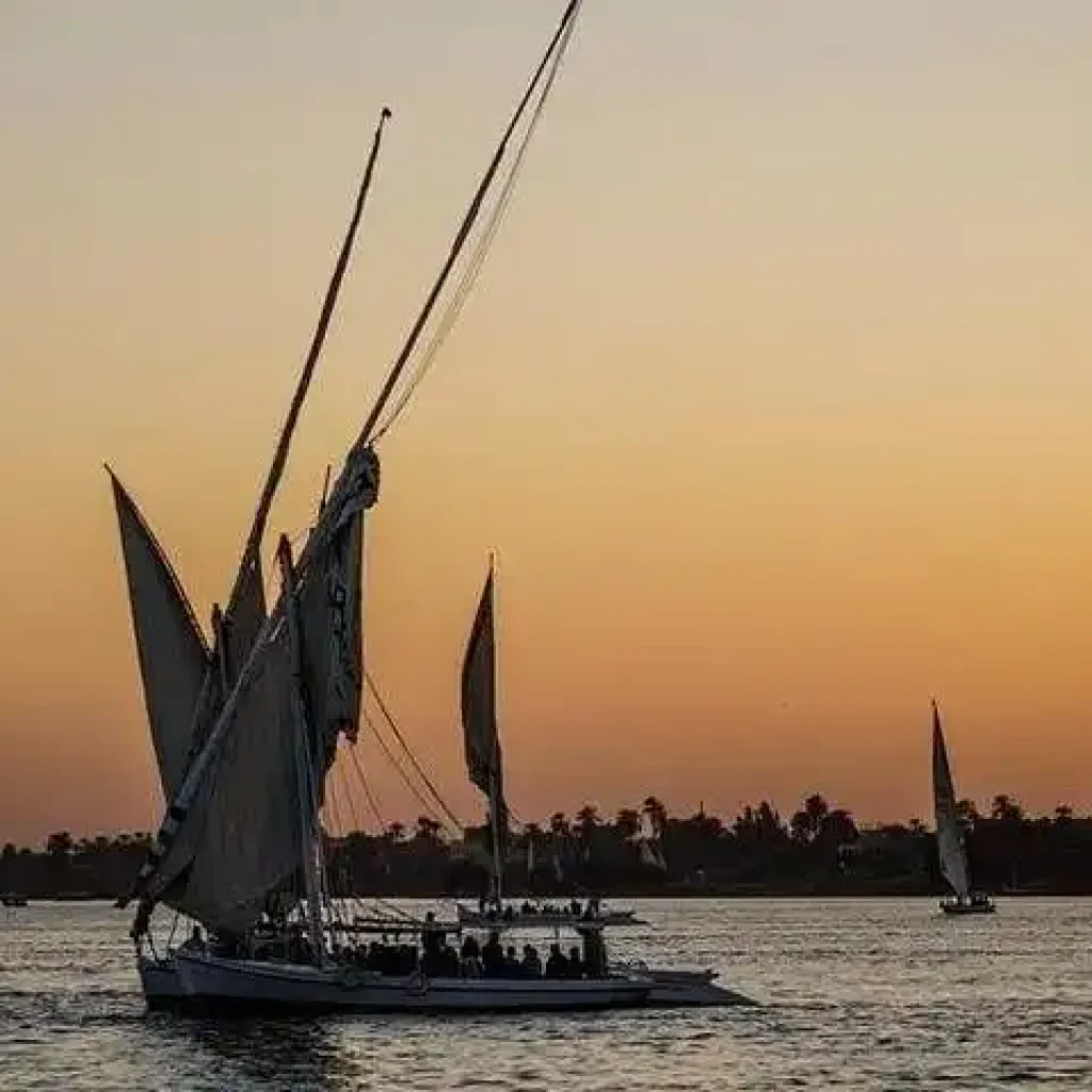 Felucca Boats at Sunset