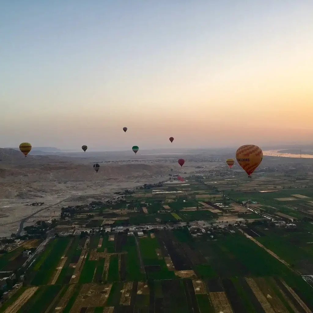 Hot Air Balloons Over Luxor