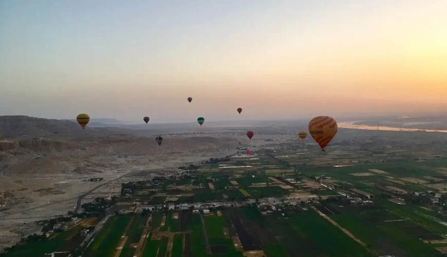 Hot Air Balloons Over Luxor