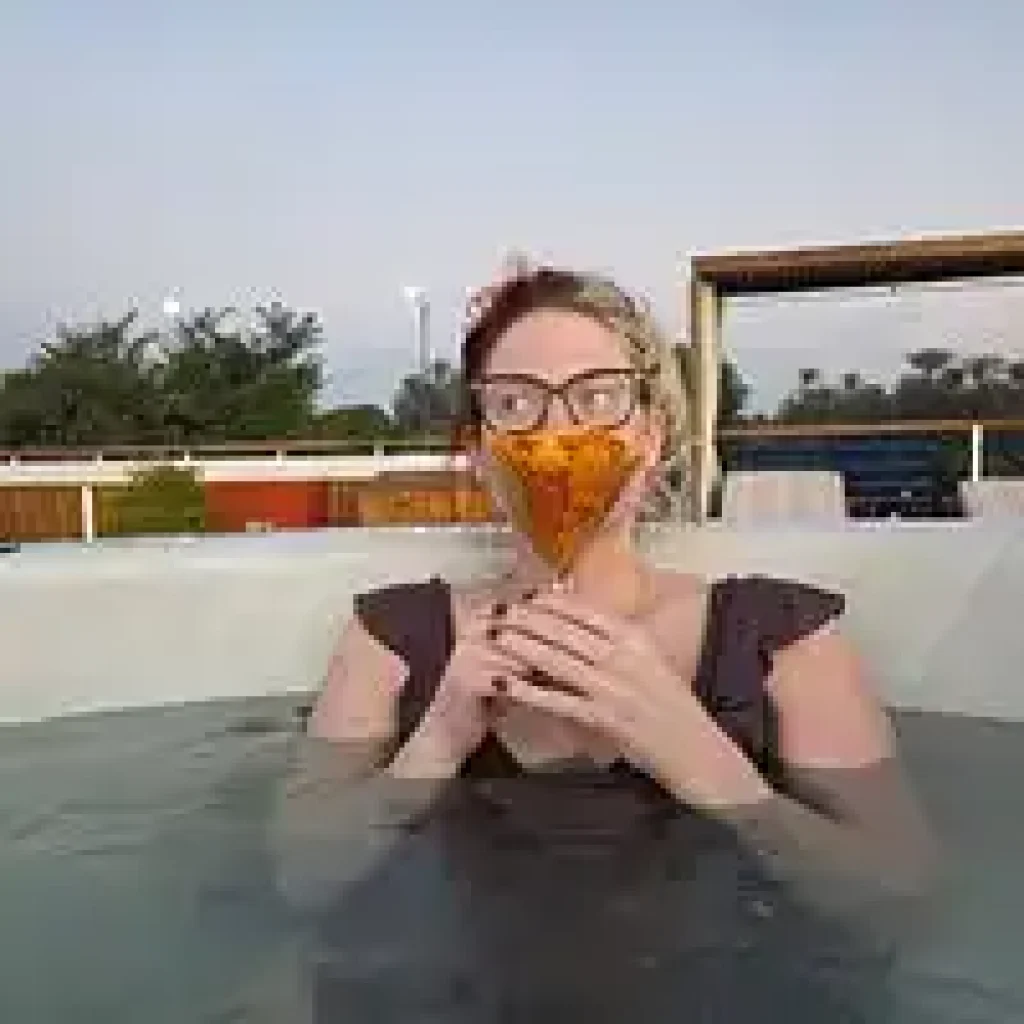 Relaxing in Cruise Jacuzzi