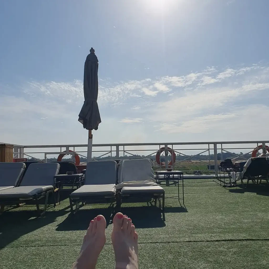 Sunlit deck views