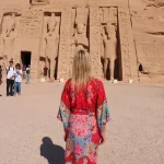 Tourists Standing in Front of the Temple
